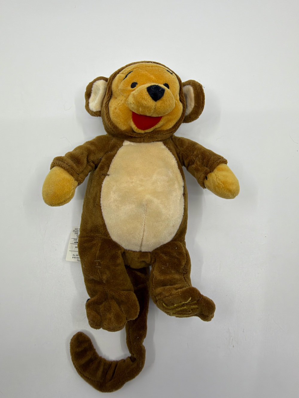 Vintage Disney Store Chinese Monkey Winnie the Pooh 8” Bean Bag Plush
